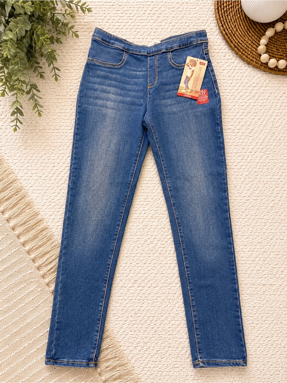 NWT Levi’s Pull On Jeggings Girls Size 16 Regular Stretch Skinny Jeans